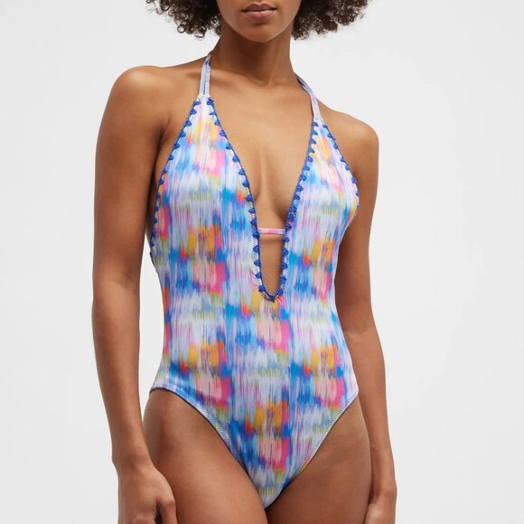 Ramy Brook Ikat Printed Sonoma One-Piece Swimsuit - Picture 1 of 10